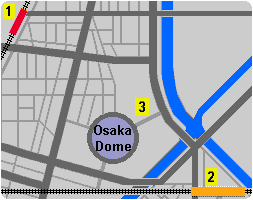 Map of Osaka Dome area