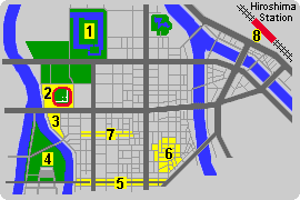 Map to Hiroshima Stadium